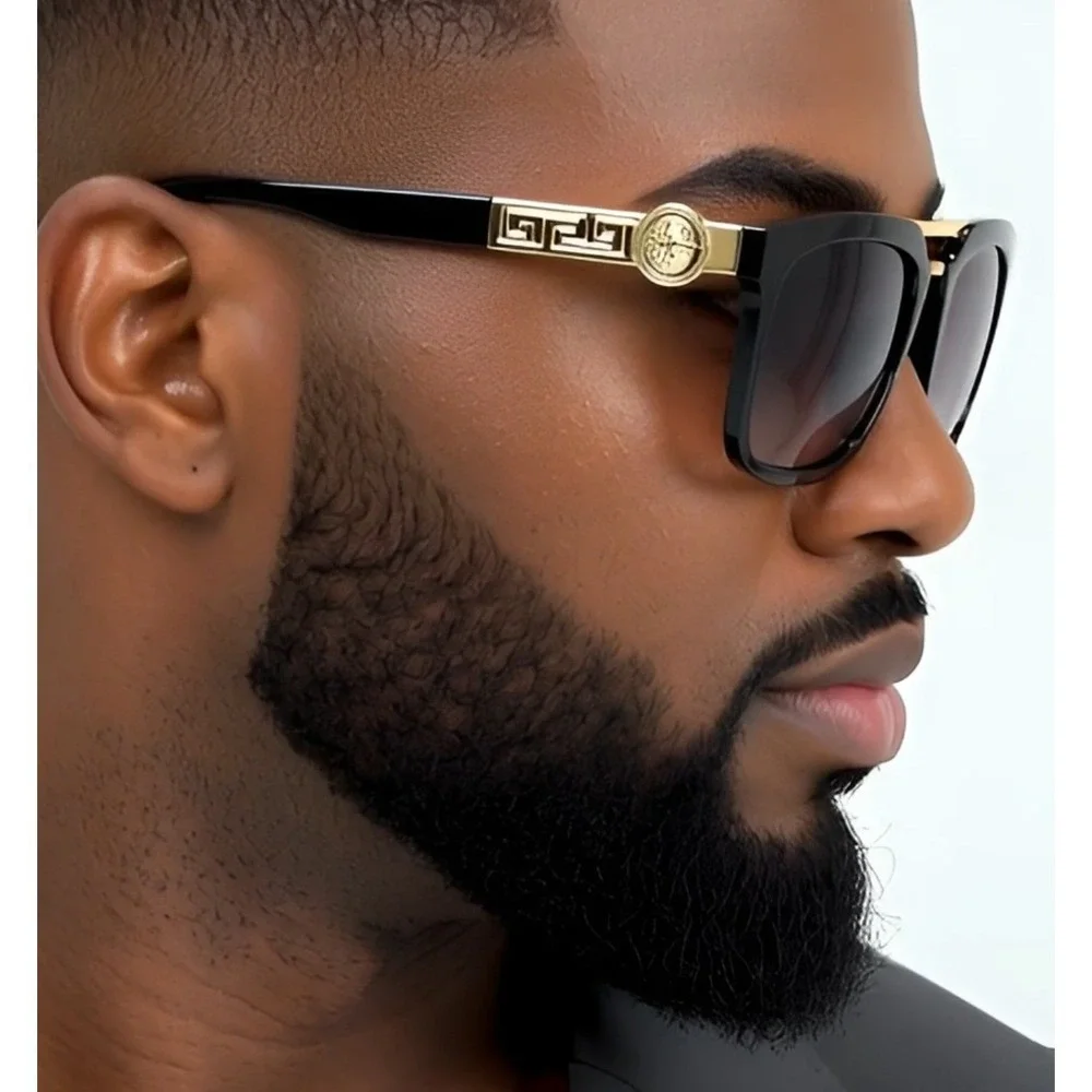 Trendy Men Sunglasses Hip Hop Shades Rectangular Gangster Style Street‎ Wear Hot